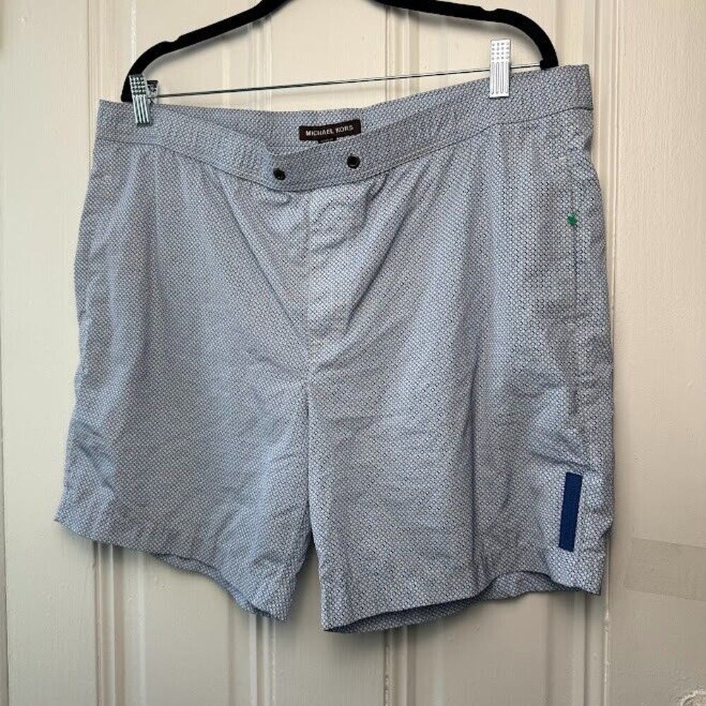 Michael Kors Swim Trunks Mens Large Blue Mesh Liner Shorts *Missing Drawstring